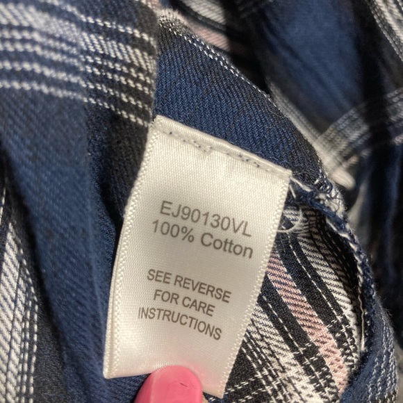 En Creme Fringe Plaid Open Cardigan - Picture 7 of 7